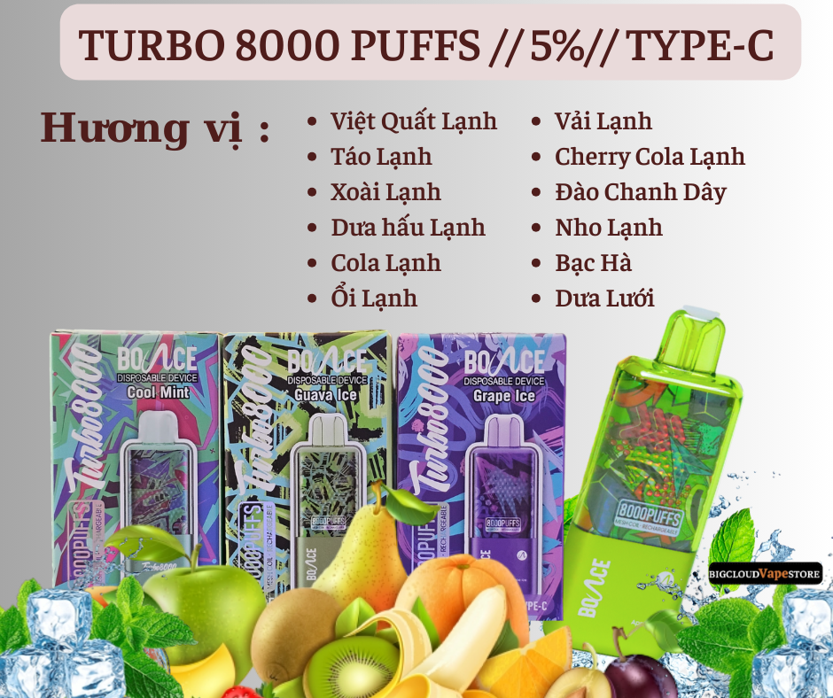 TURBO 8000PUFFS 